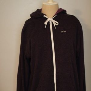Vans Zip Up Hoodie Jacket Purple Size Small